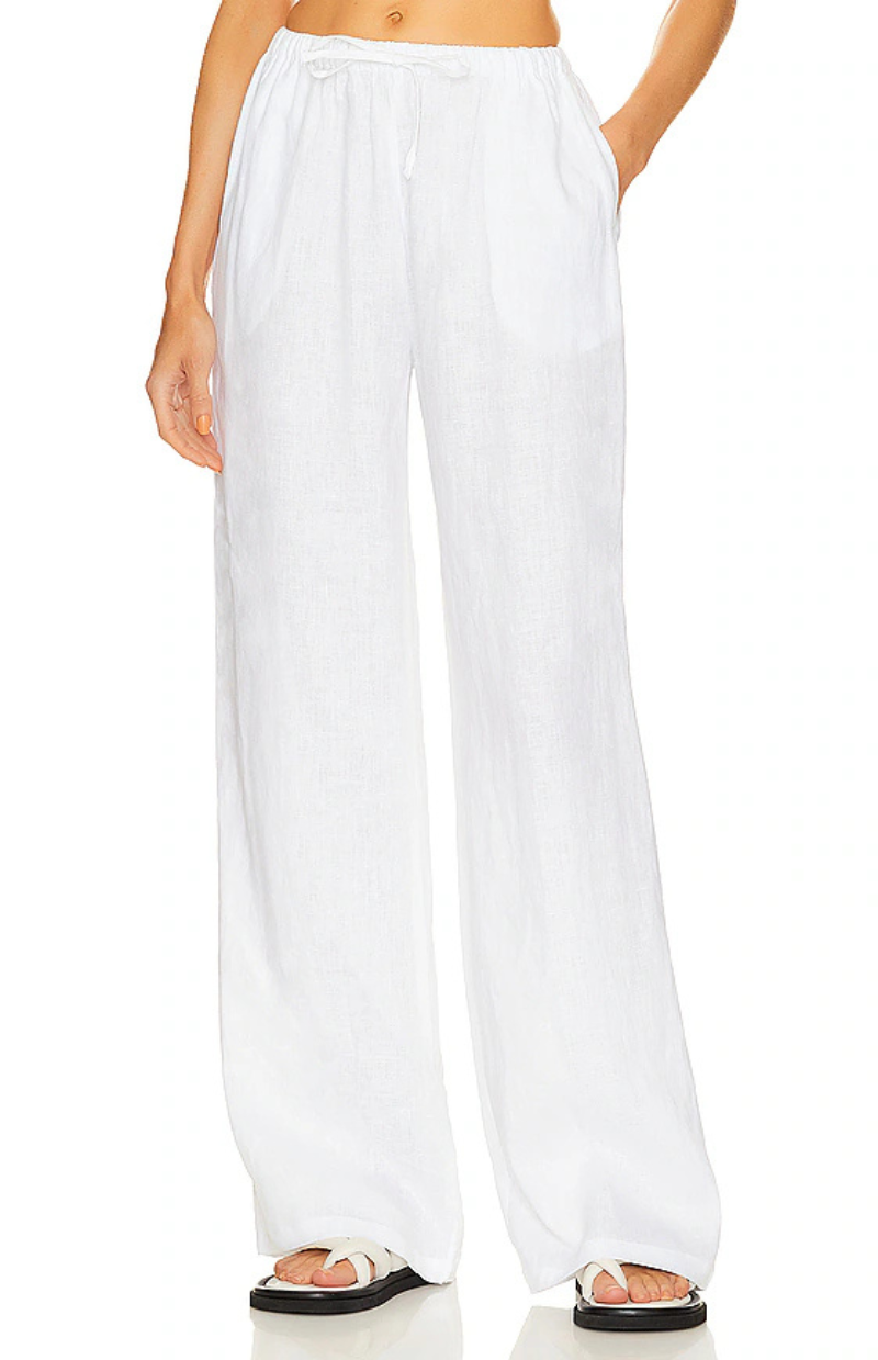 Isla Linen Drawstring Trouser