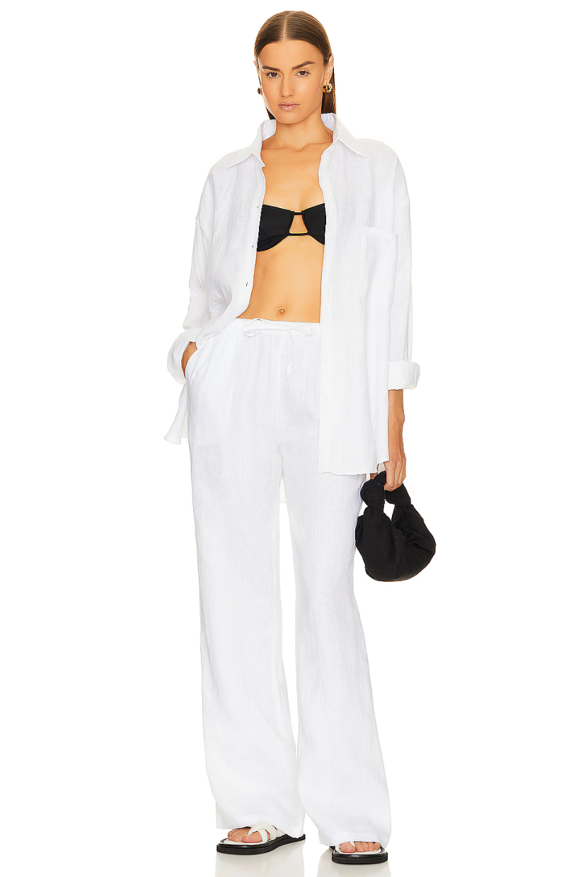 Isla Linen Drawstring Trouser