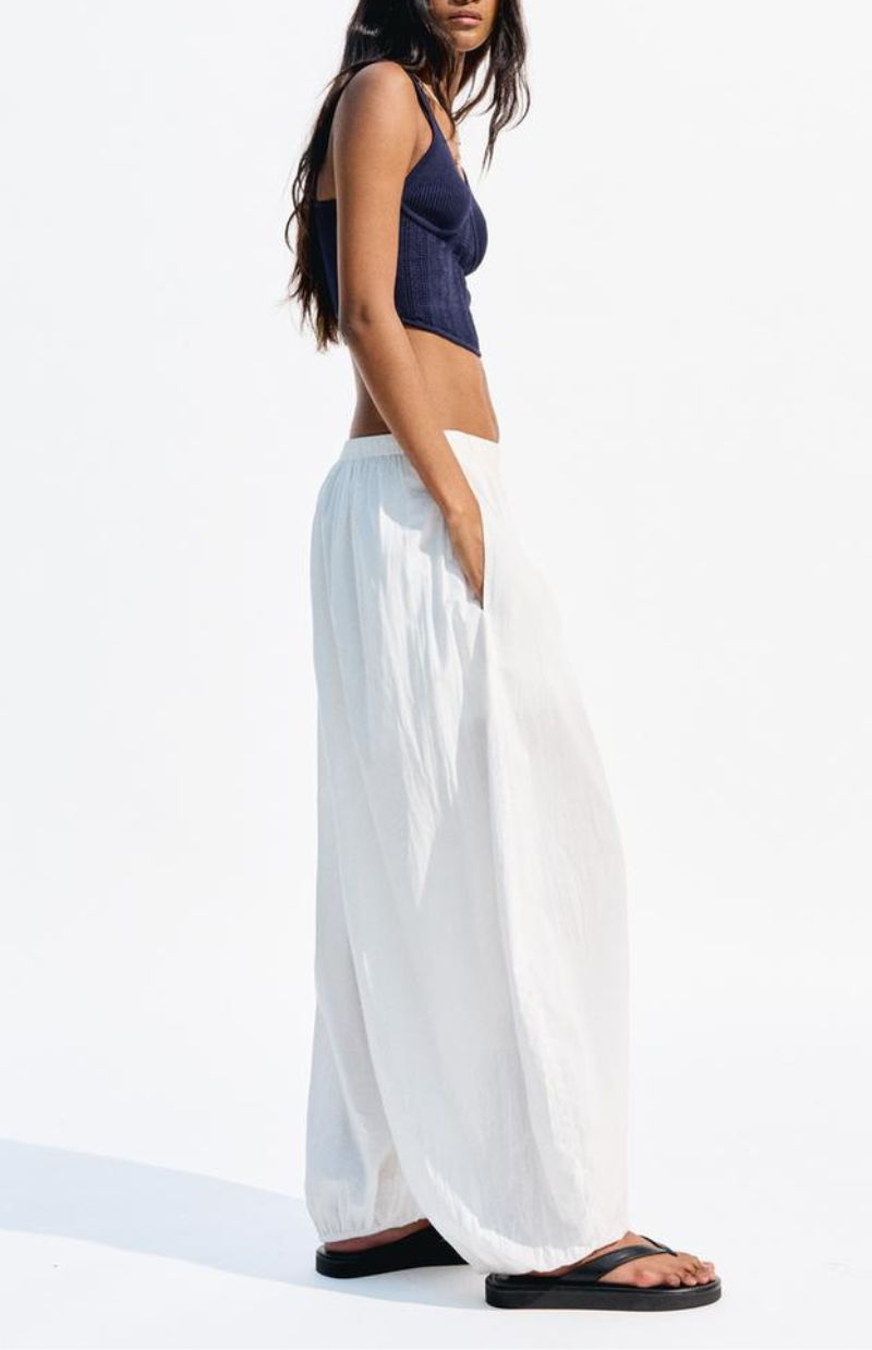 Mila Drop-Crotch Linen Pants