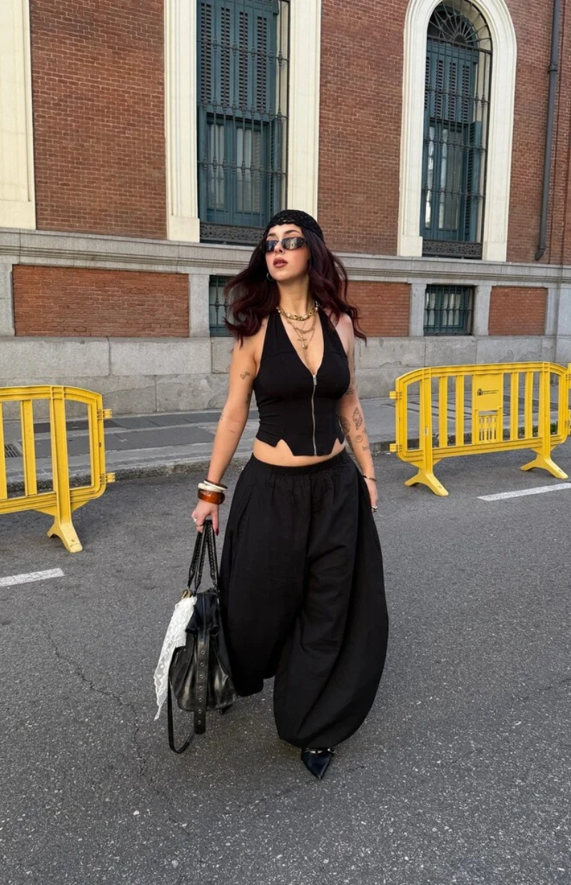 Mila Drop-Crotch Linen Pants