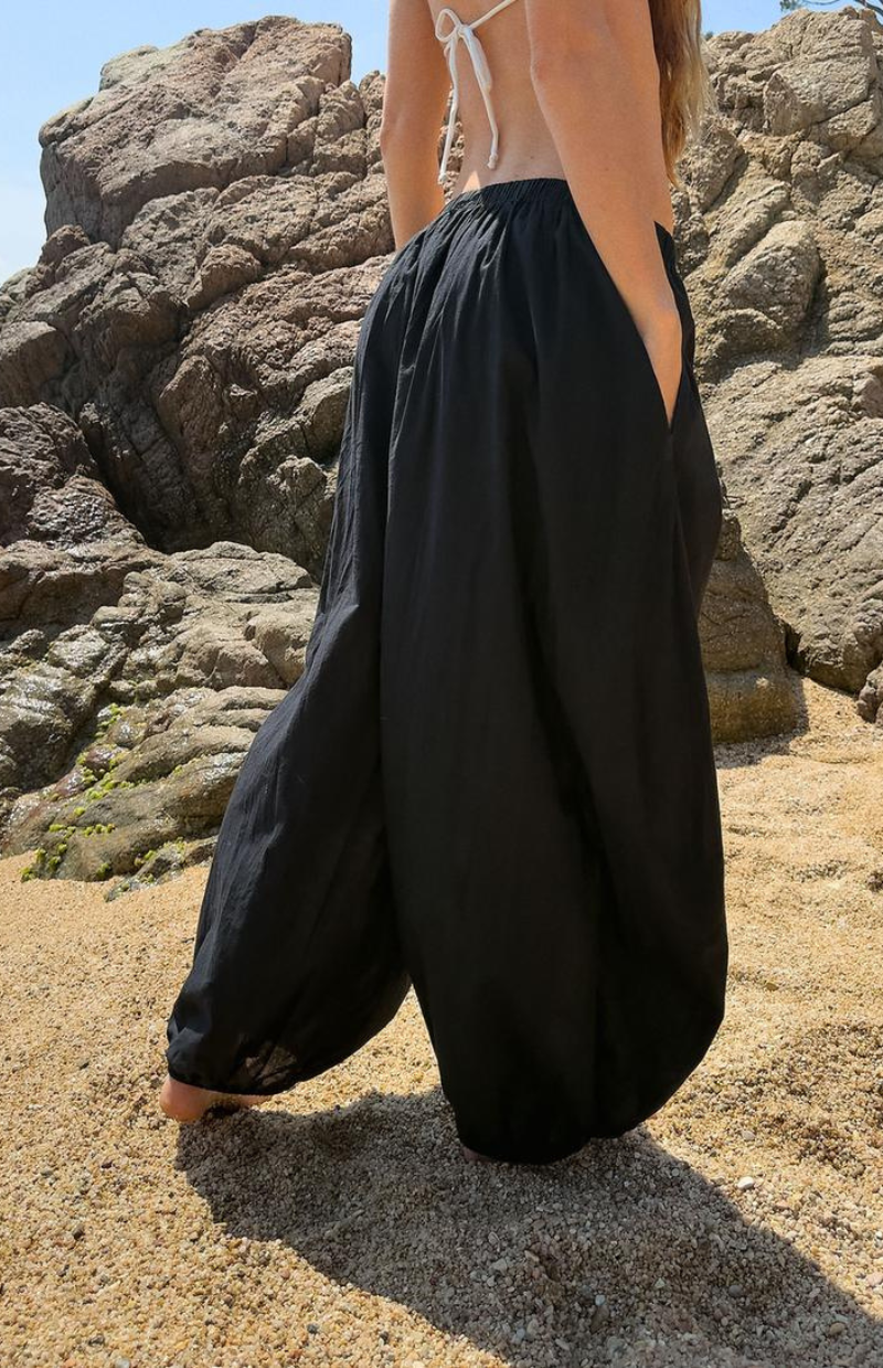 Mila Drop-Crotch Linen Pants