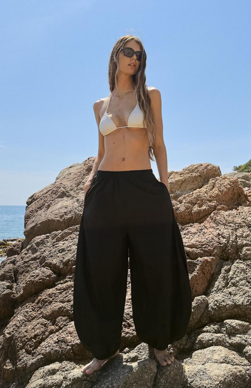 Mila Drop-Crotch Linen Pants