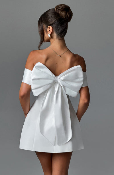 Gaia Mini Dress - Black / White