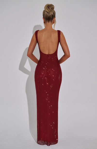Clara Maxi Dress - Wine